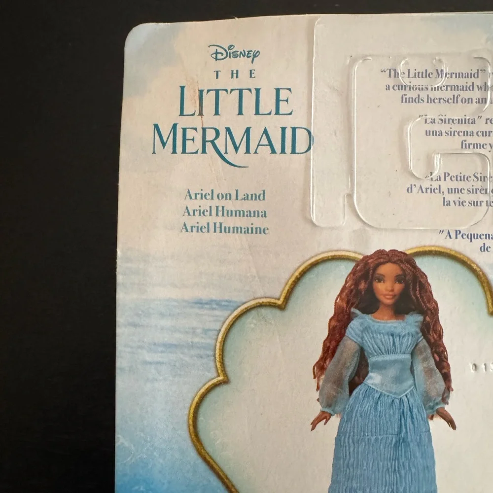 New Disney Little Mermaid Ariel Doll in Blue Dress